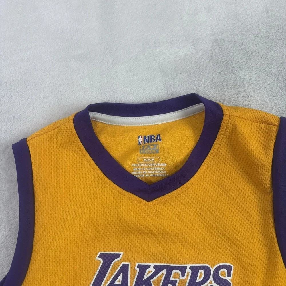 NBA Los Angeles Lakers Lebron James Gold Basketball Jersey Youth Medium